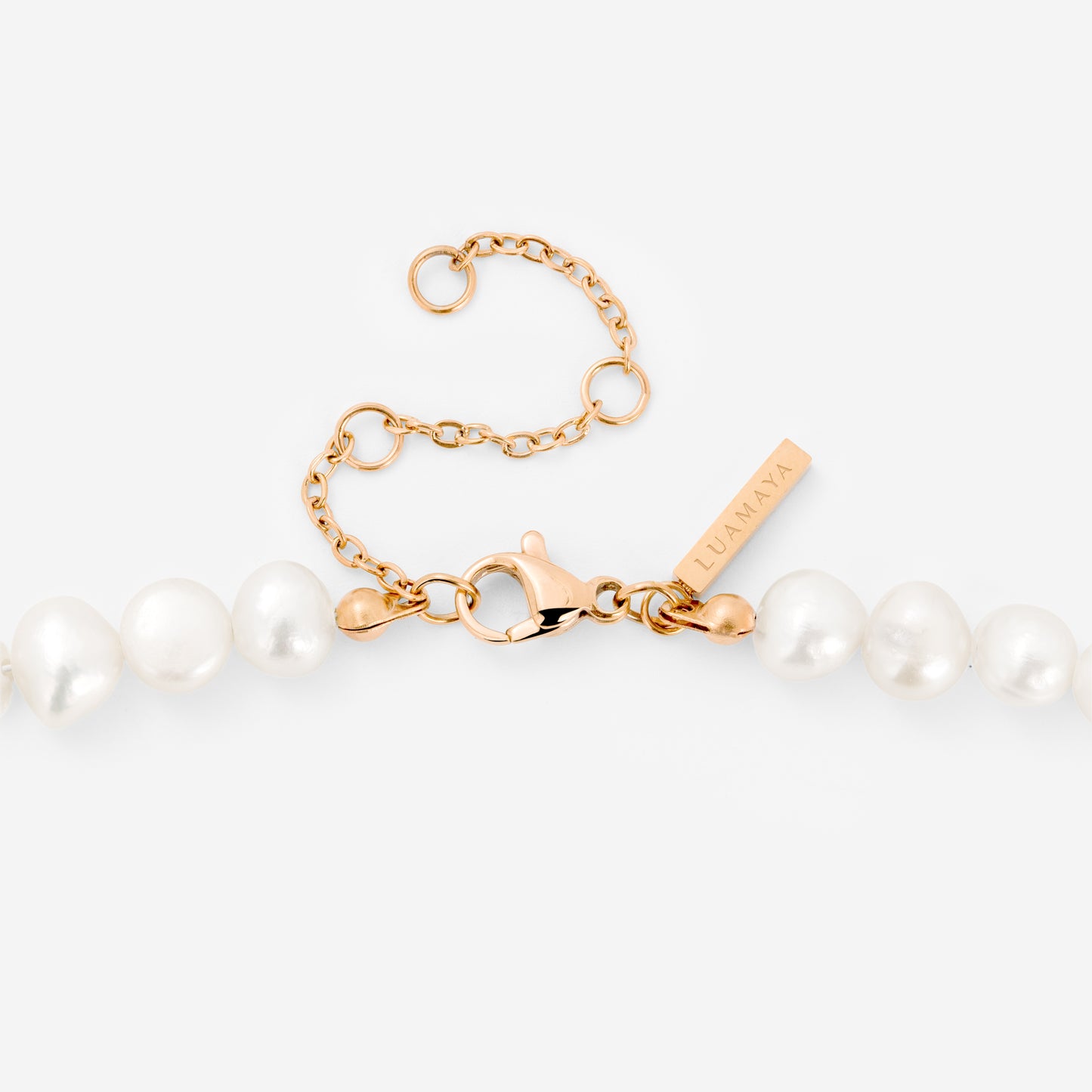 Ammonite Pearl Necklace Rose Gold