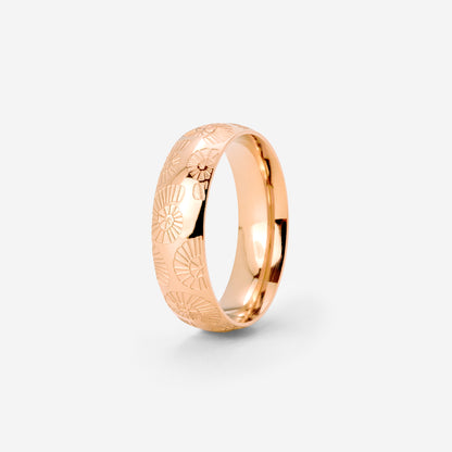 Ammonite Shell Ring Rose Gold