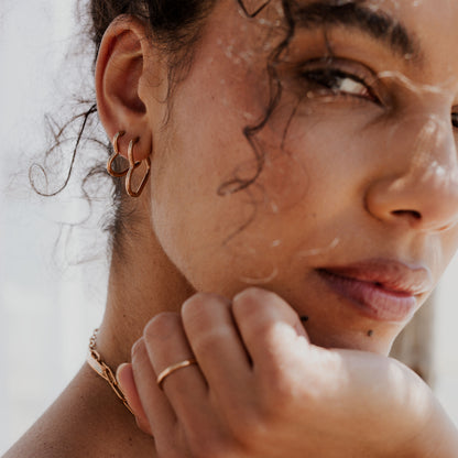 Heartily Hoops Baby Rose Gold