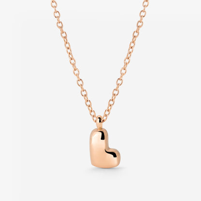 Bubble Letter Necklace Rose Gold