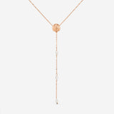 Ocean Lovers Y-Necklace Rose Gold