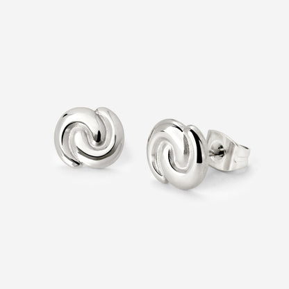 Tides of Time Studs Silver