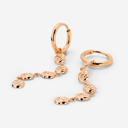 Tides of Time Hoop Set Small Rose Gold