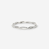 Curly Twist Ring Silver
