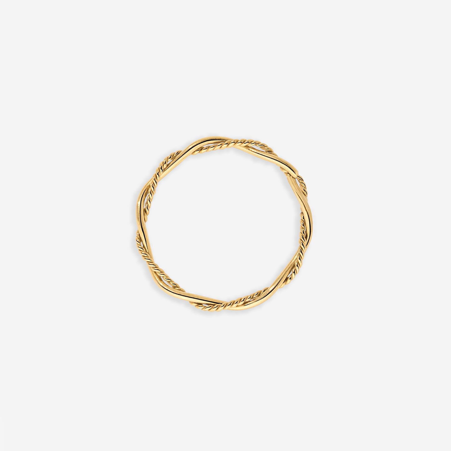 Curly Twist Ring Gold