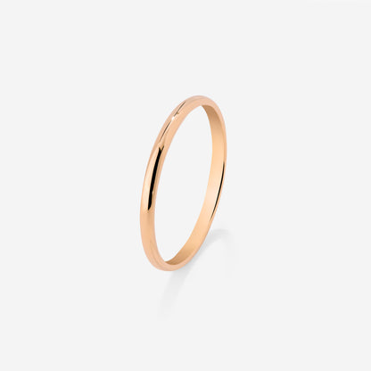 Fine Line Ring Rose Gold