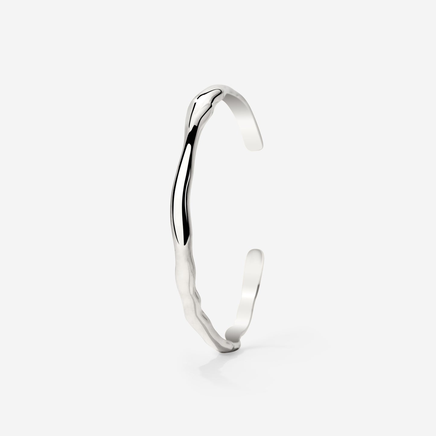 Flowing Bangle Silver