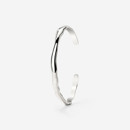 Flowing Bangle Silver