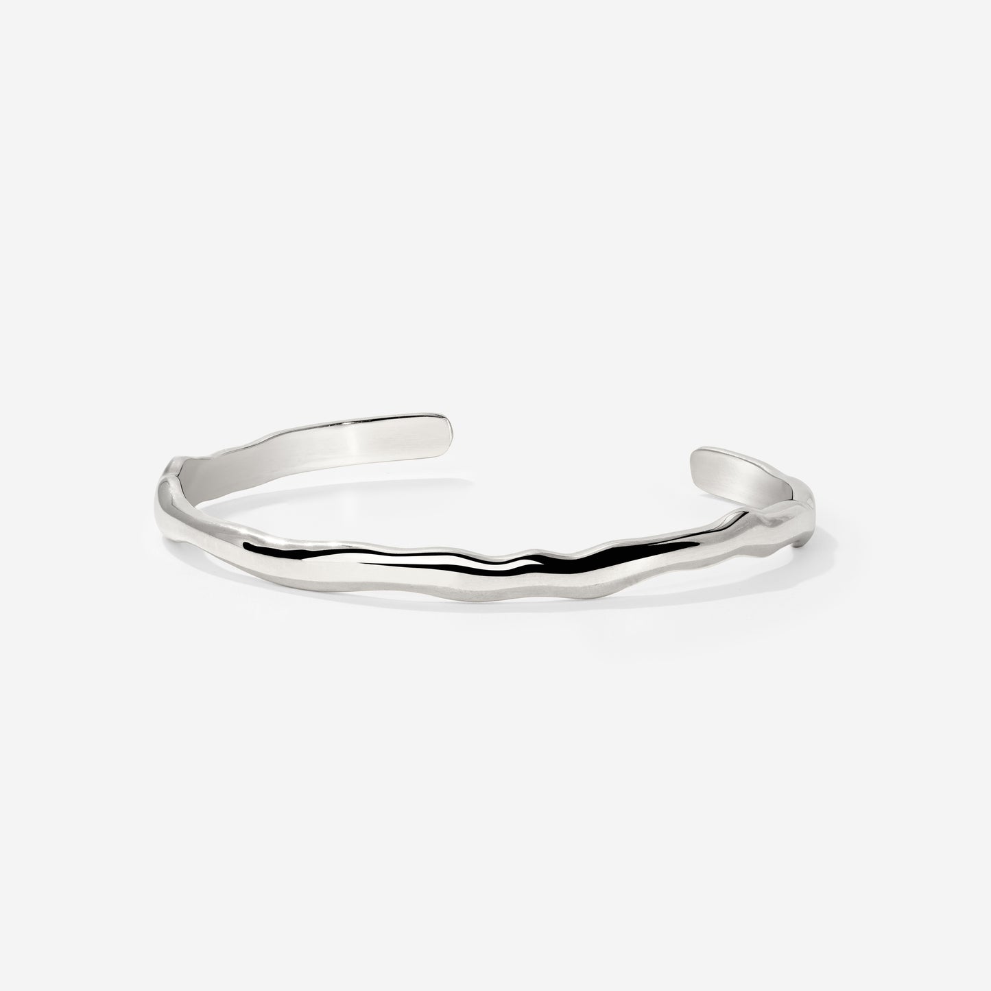 Flowing Bangle Silver