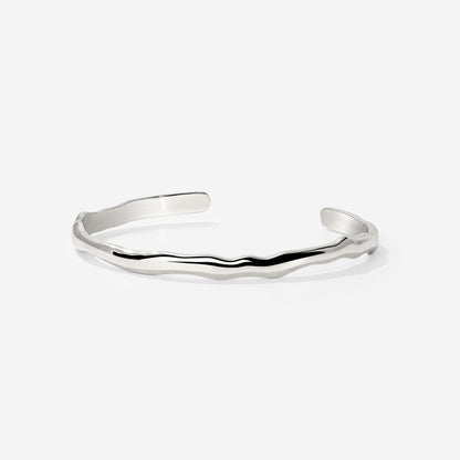 Flowing Bangle Silver