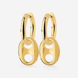 Chunky Gem Find Hoop Set Medium Gold