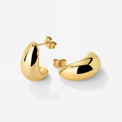 Huggie Studs Gold