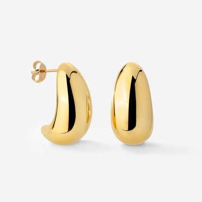 Huggie Studs Gold