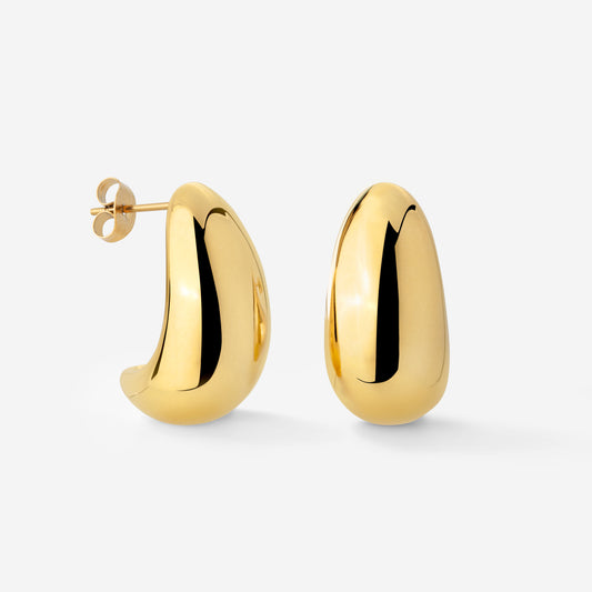 Huggie Studs Gold