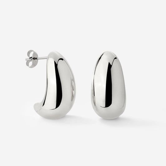 Huggie Studs Silver