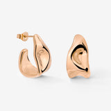 Liquid Shape Studs Rose Gold