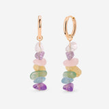 Luminous Lisy Hoop Set Small Rose Gold