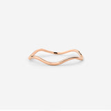 Slim Wave Ring Rose Gold