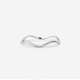 Slim Wave Ring Silver
