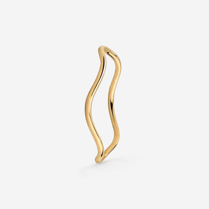 Slim Wave Ring Gold