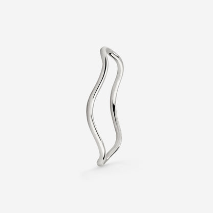 Slim Wave Ring Silver