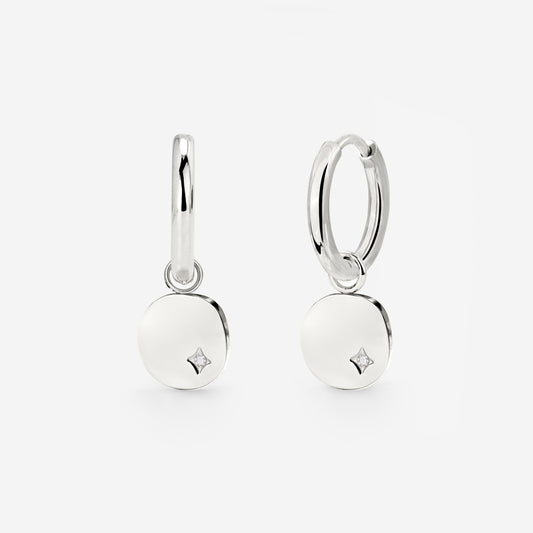 Spring Bling Hoop Set Small Silver