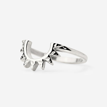 Sun Ray Ring Silver