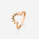 Sun Ray Ring Rose Gold