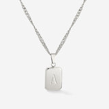 Letter Necklace Silver