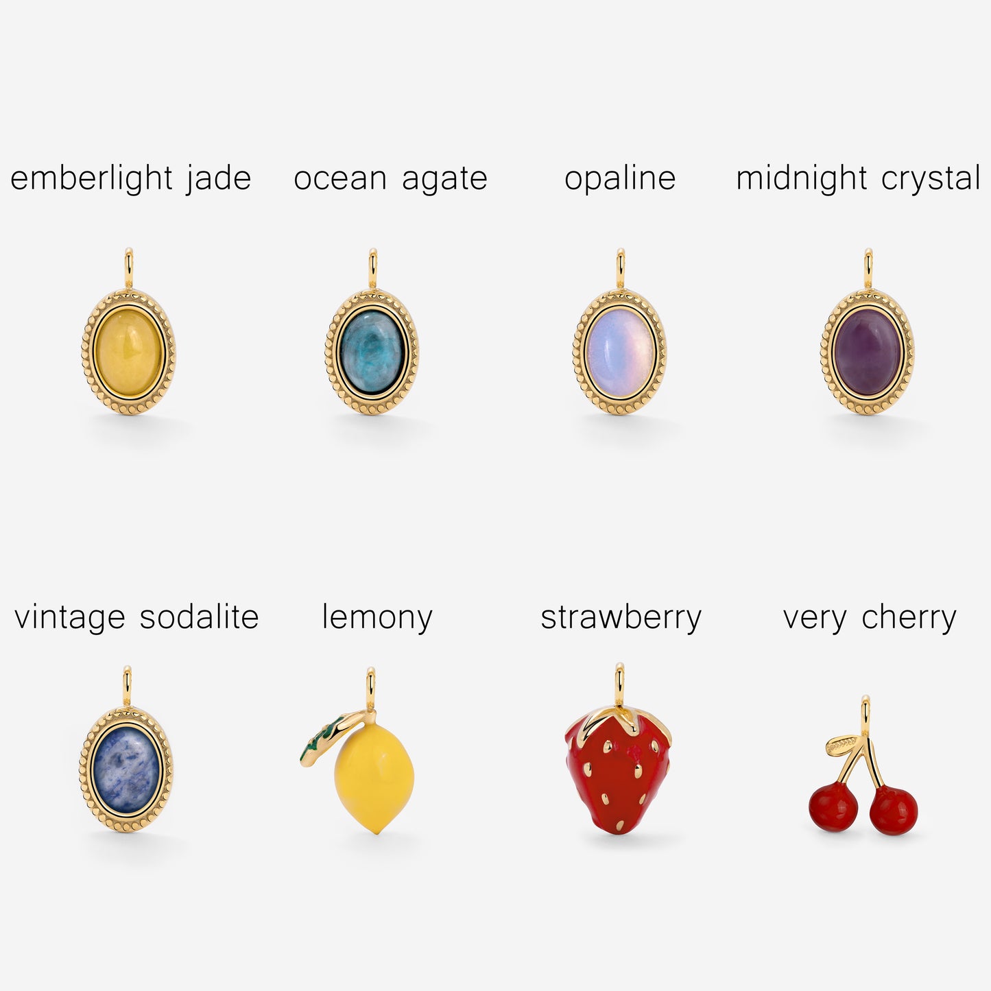 Classic Chain Charm Necklace Set