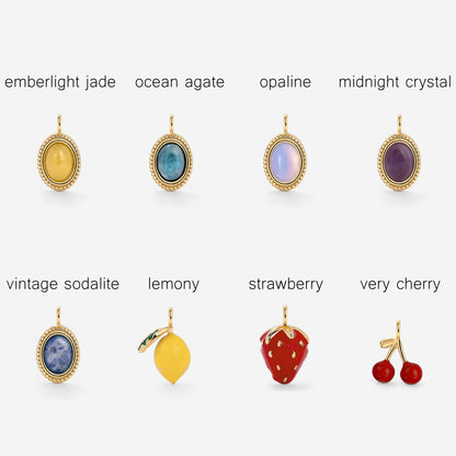 Classic Chain Charm Necklace Set