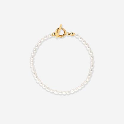 Lenis Loving Pearl Bracelet Gold