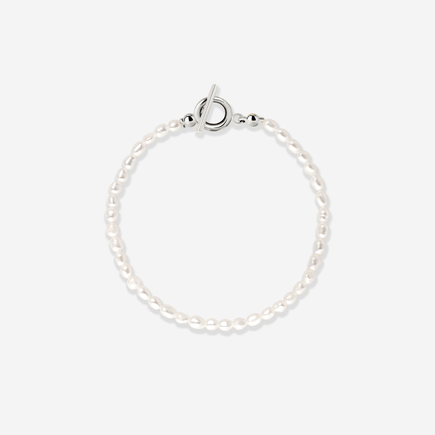 Lenis Loving Pearl Bracelet Silver