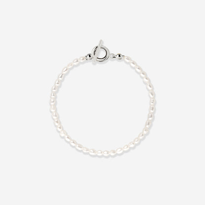 Lenis Loving Pearl Bracelet Silver