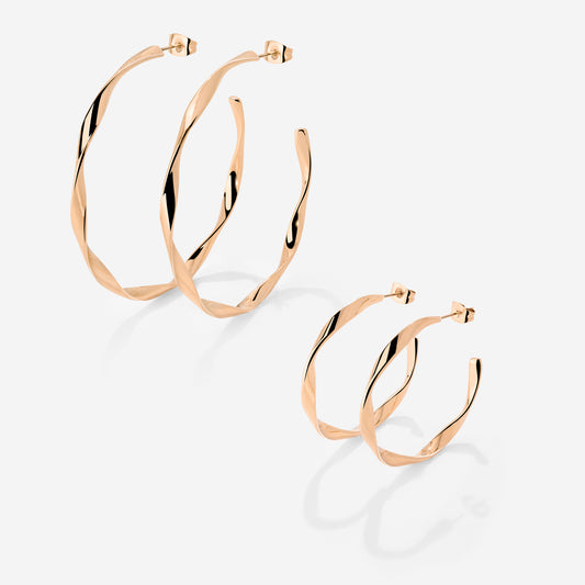 Sahira Hoop Bundle Rose Gold