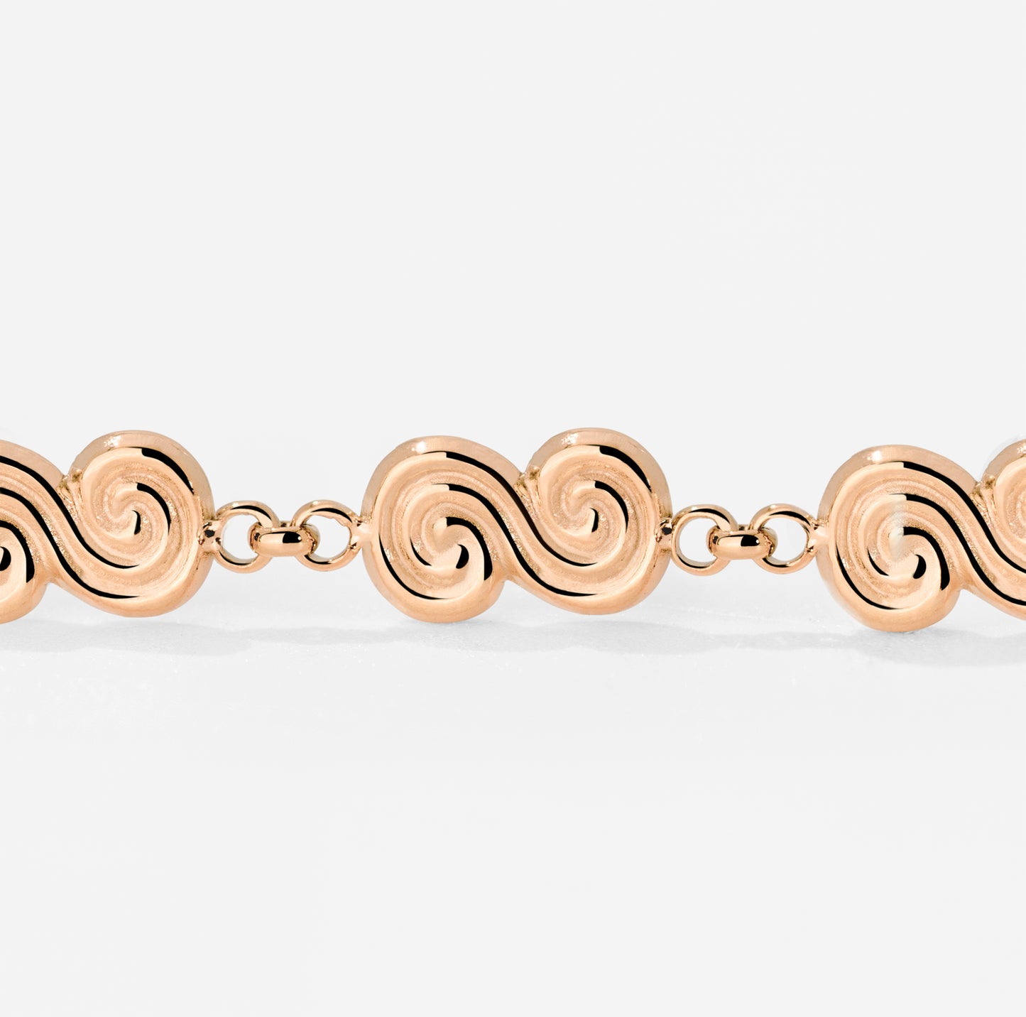 Serpent's Whisper Hoop Set Small Rose Gold