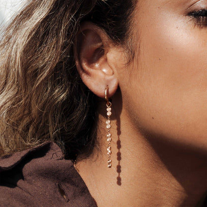 Serpent's Whisper Hoop Set Small Rose Gold