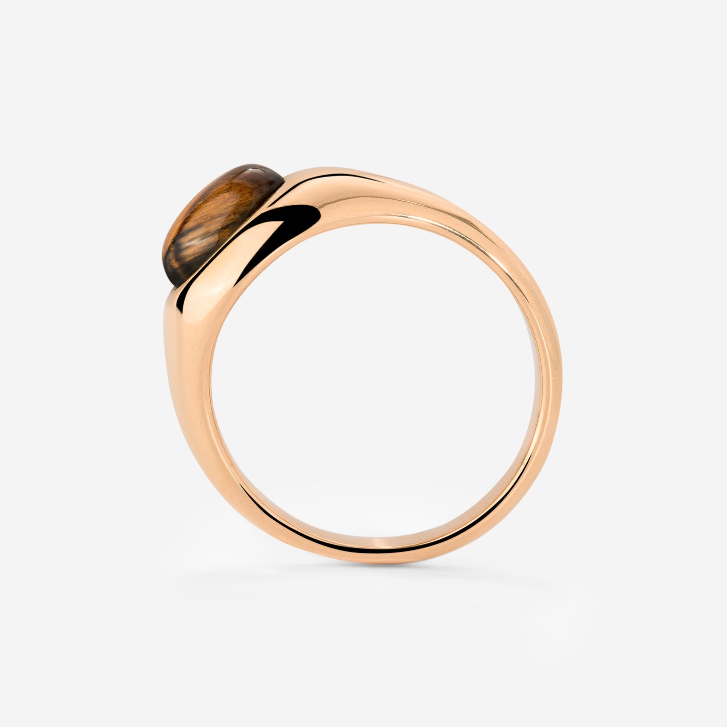 Tiger's Eye Ring Rose Gold