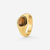 Tiger's Eye Ring Gold