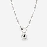 Bubbly Classic Chain Necklace Set Silver