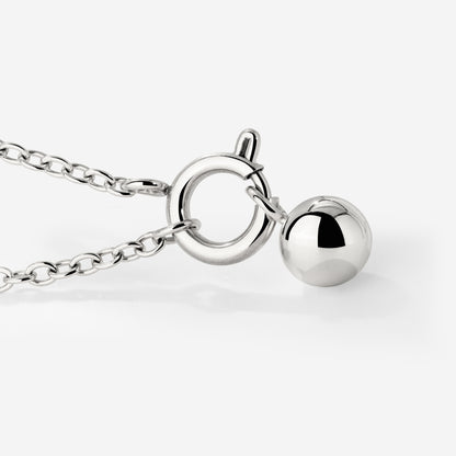 Bubbly Classic Chain Necklace Set Silber