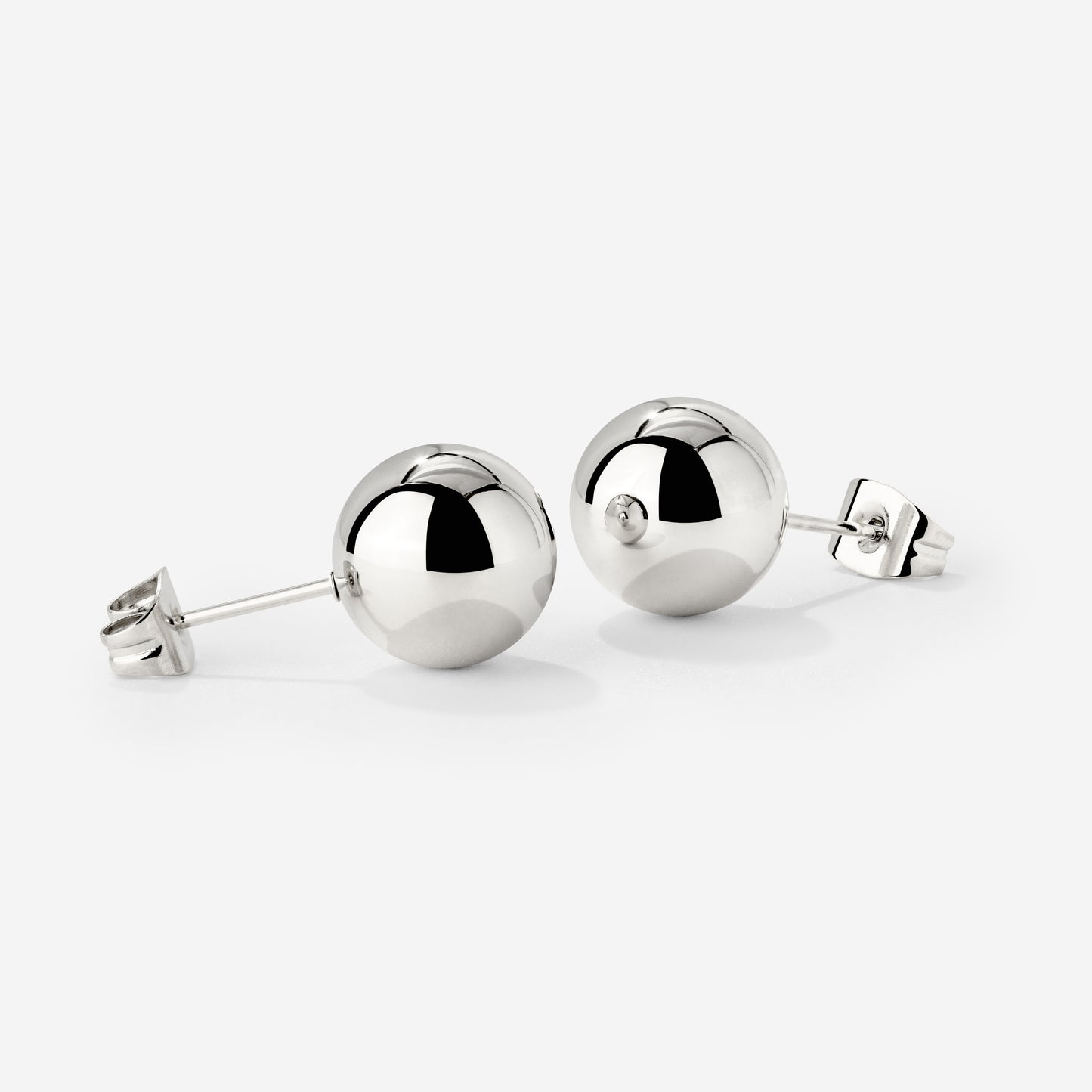 Bubbly Studs Medium Silber