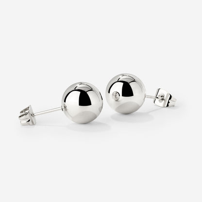Bubbly Studs Medium Silber