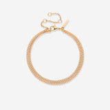 Curb Chain Double Bracelet Rose Gold