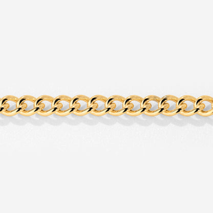 Curb Chain Necklace Gold