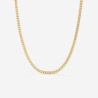 Curb Chain Necklace Gold