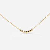 Curvy Beads Choker Gold