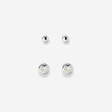 Delicate Gleam Stud Bundle Silver