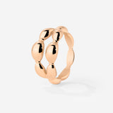 Graceful Curves Ring Rose Gold