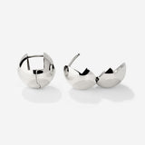 Graceful Curves Studs Silver